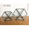 LYNX- GEO - SHUTTLE 17.5cm. Black - Geometric Glass Terrarium/ Geometric Terrarium/ Glass Succulent Planter/ Terrarium Cystal/ Glass Planter/ Geometric Pot